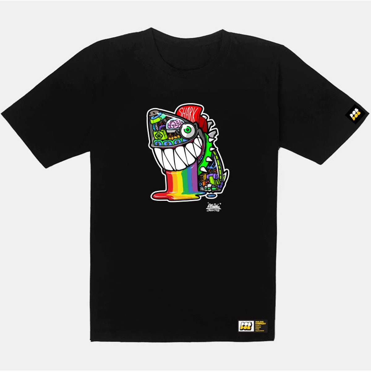 돌돌(DOLDOL) SHARK DOG_tshirts-314  샤크독 그래피티 캐릭터 디자인 티셔츠 반팔티