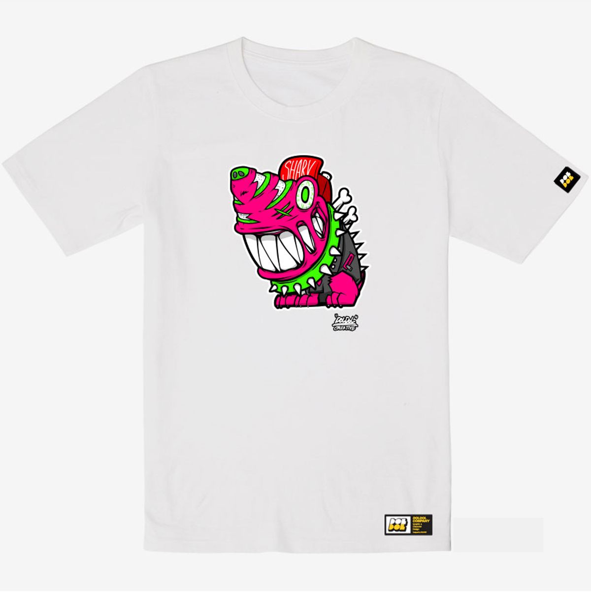 돌돌(DOLDOL) SHARK DOG_tshirts-315  샤크독 그래피티 캐릭터 디자인 티셔츠 반팔티