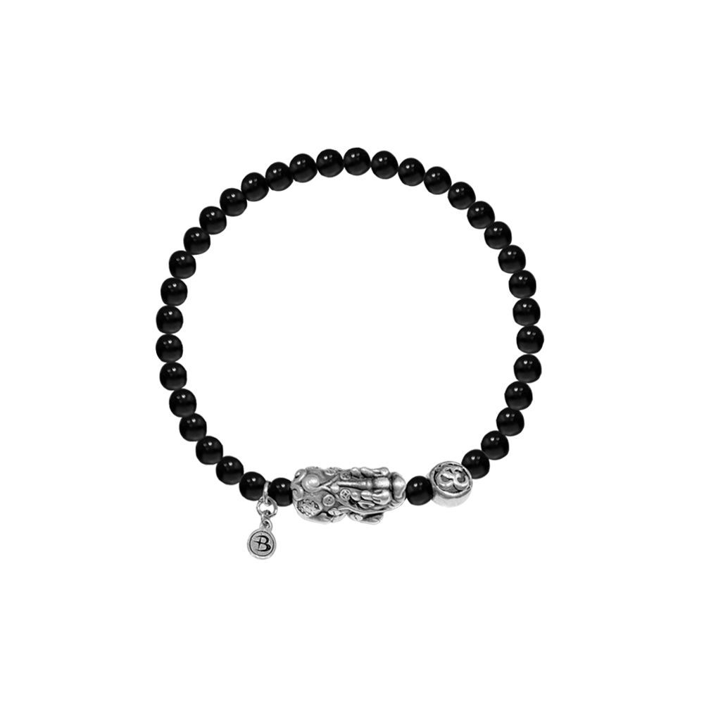 ●BLACKPURPLE● [silver925] Money Keeper Onyx Bracelet MUSINSA | BLACK PURPLE [silver925] MIini Money Keeper Onyx