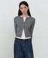 우먼즈 에센셜 슬림 라운드 넥 가디건 [미디엄 그레이]