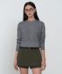 우먼즈 에센셜 라운드 넥 니트 [미디엄 그레이]