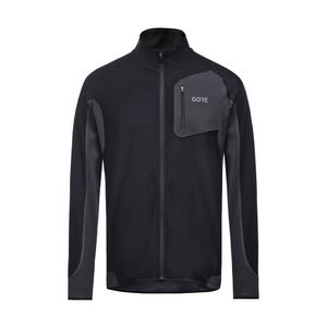 R3 파시알 윈드스토퍼 셔츠 - 블랙/테라 그레이 (남성용) 방풍 미드 자켓