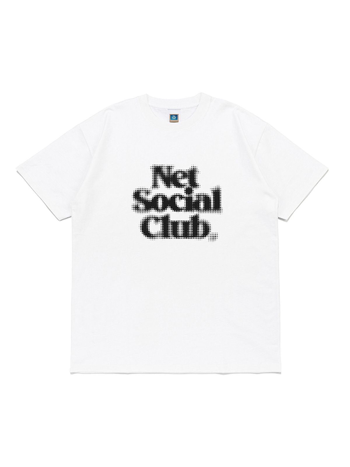 넷소셜클럽(NET SOCIAL CLUB) 하프톤 블러 로고 반팔티 (화이트)
