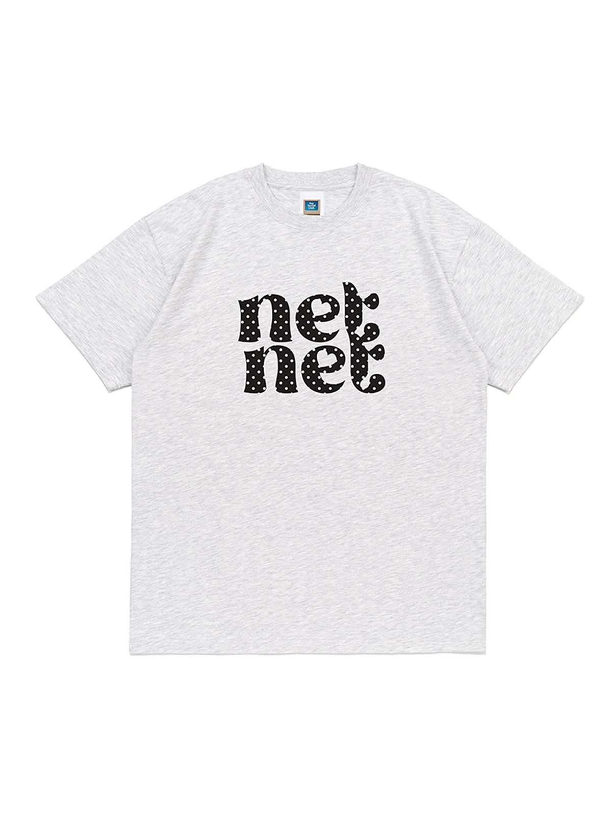 넷소셜클럽(NET SOCIAL CLUB) 넷 넷 로고 반팔티 (라이트멜란지)