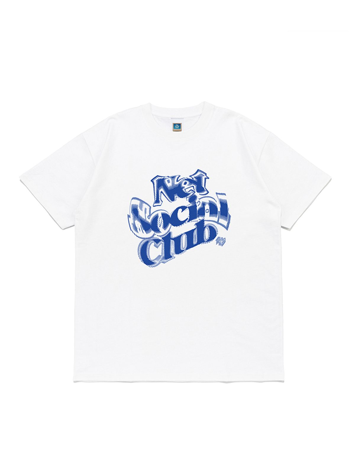 넷소셜클럽(NET SOCIAL CLUB) 블러리 로고 반팔티 (화이트)