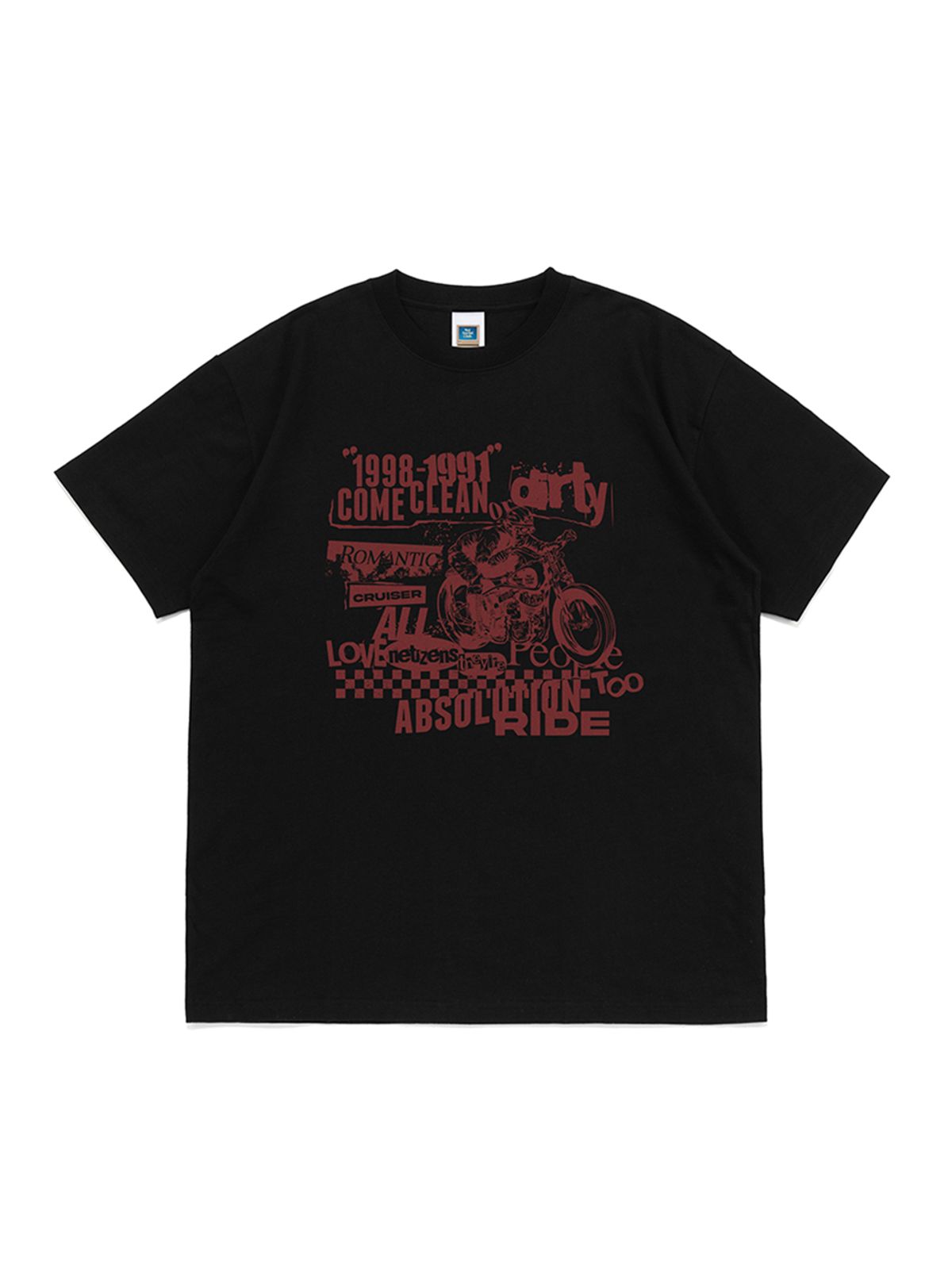 넷소셜클럽(NET SOCIAL CLUB) 컴 클린 반팔티 (블랙)