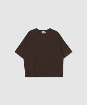 프레임 나그랑 크롭티셔츠 브라운