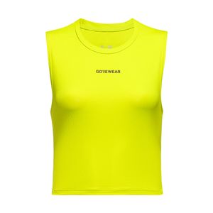 에브리데이 크롭 탑 싱글렛 우먼 - 워시드 네온 옐로우 (여성용)