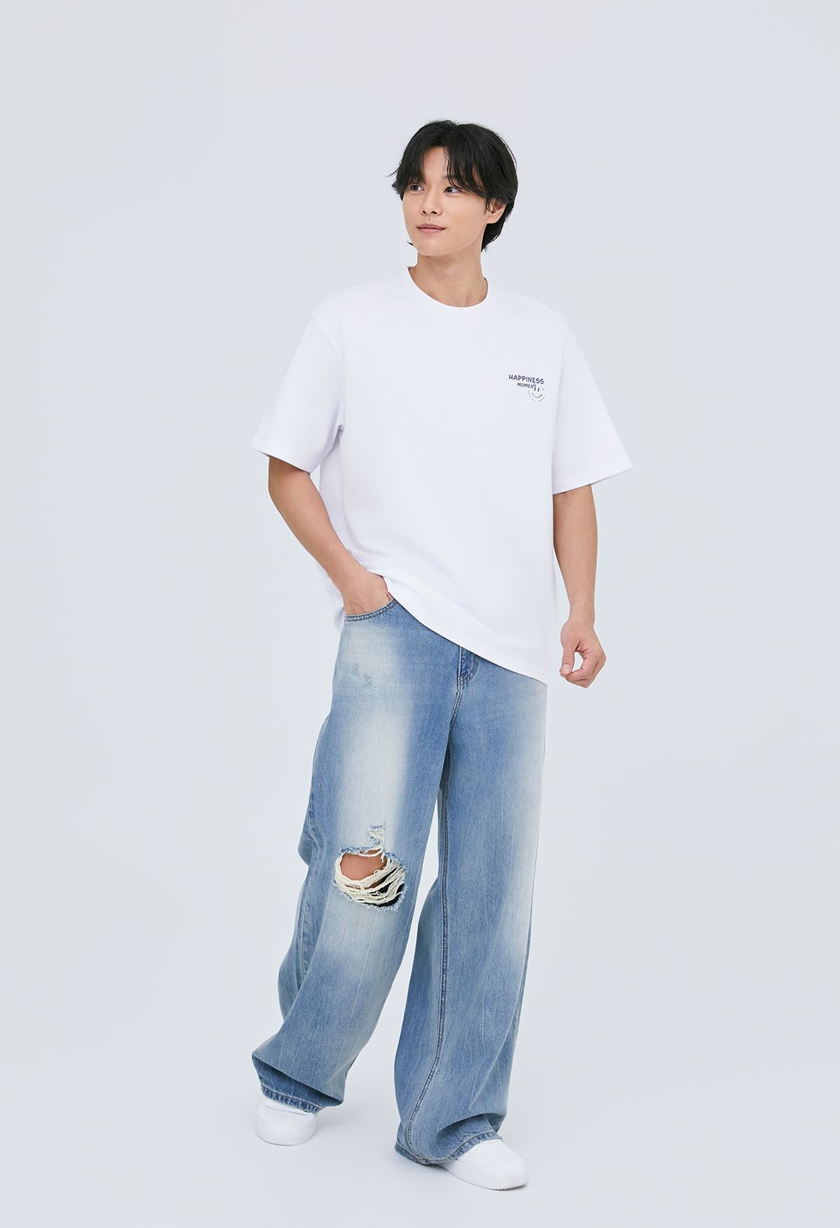잠뱅이(JAMBANGEE) 유니) 난스판 뻥구제 올약 틴 시와 캣워싱  AP2DLG482-LB
