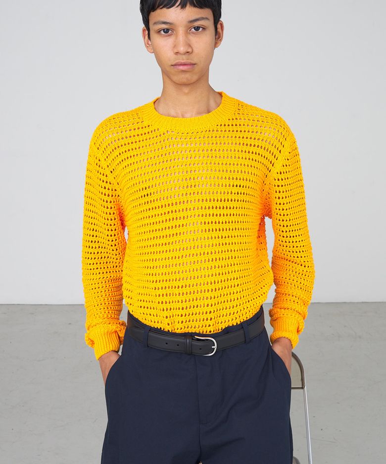 (M) 썸머 해치 롱 슬리브 탠저린 SUMMER HATCHI LONG SLEEVE TANGERINE