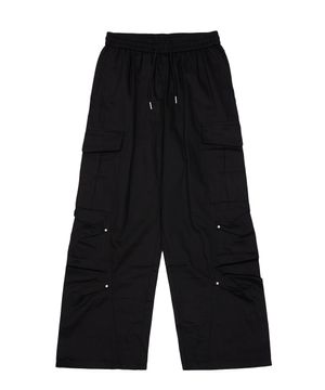 코튼 리벳 벌룬 팬츠 (블랙)