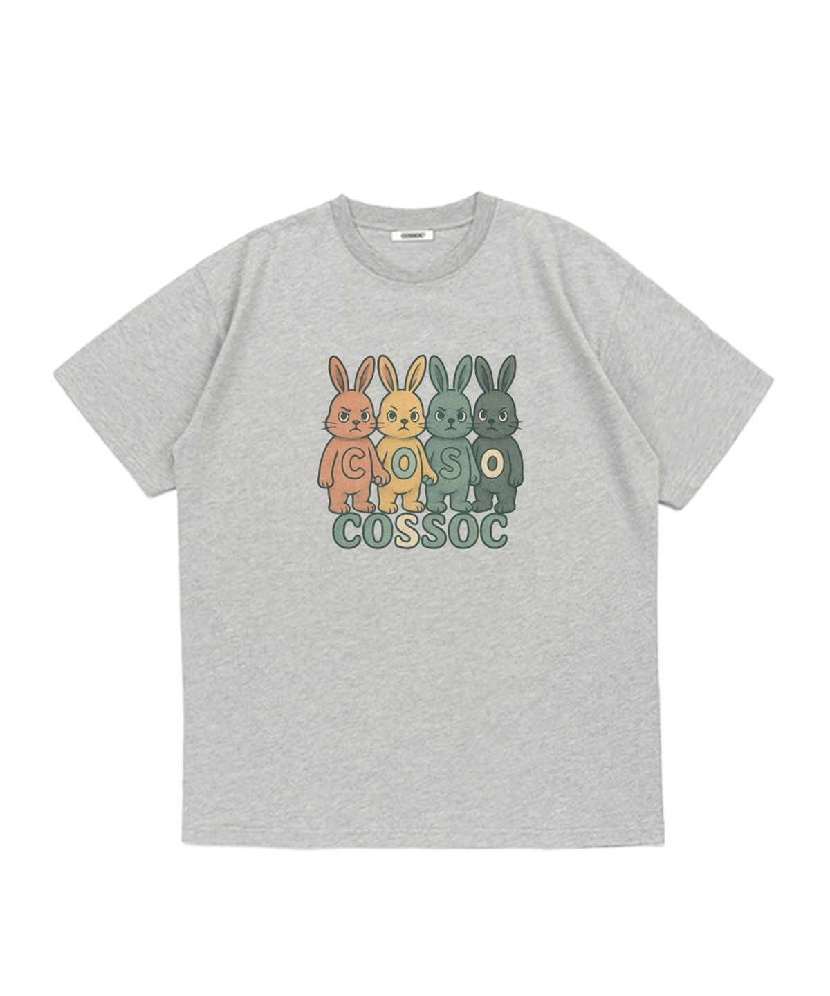 코소(COSO) 코소 래빗 티셔츠 (GREY)
