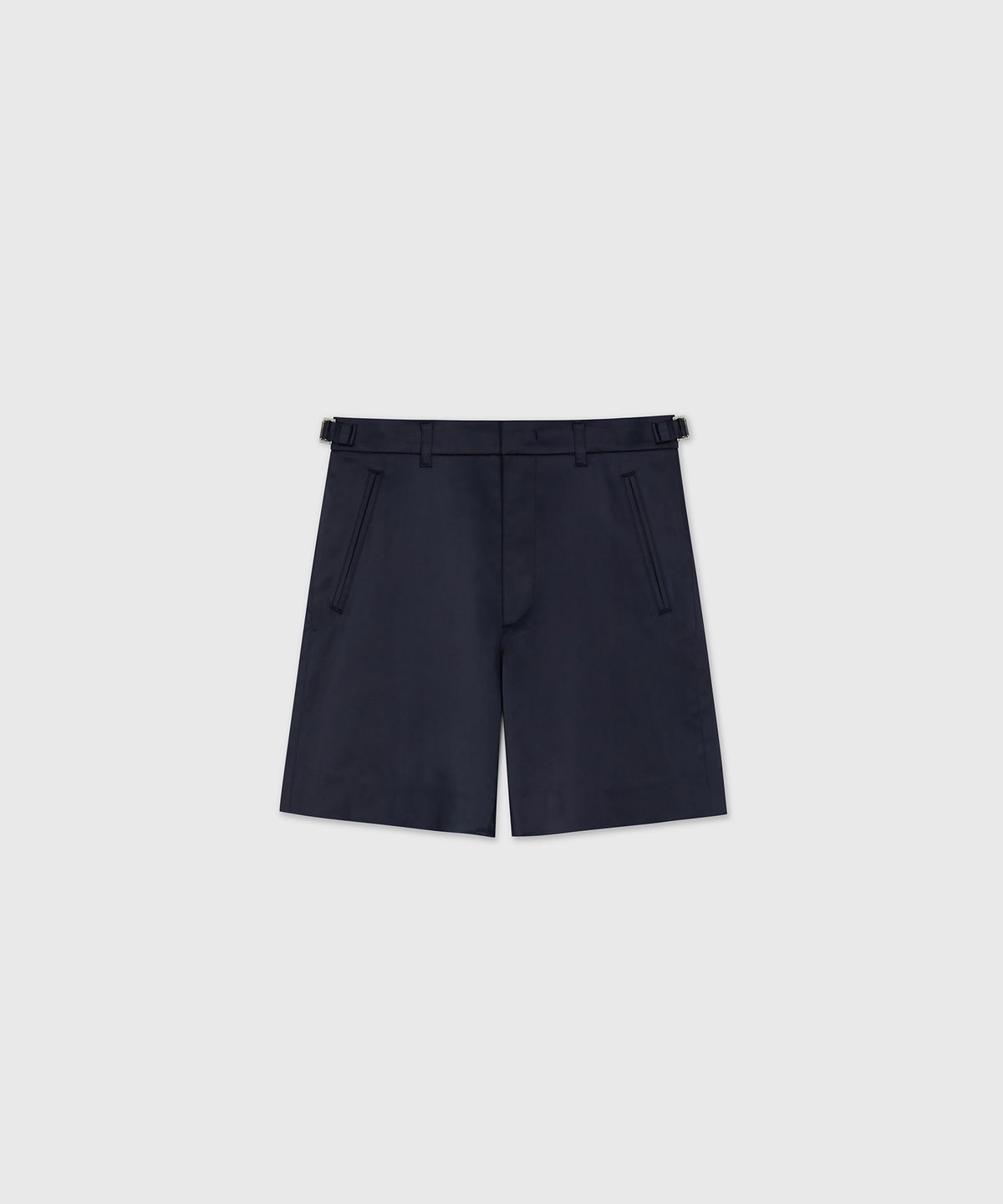 타일레(TAILLE) BOXY SATIN WAYFARER SHORTS DARK NAVY