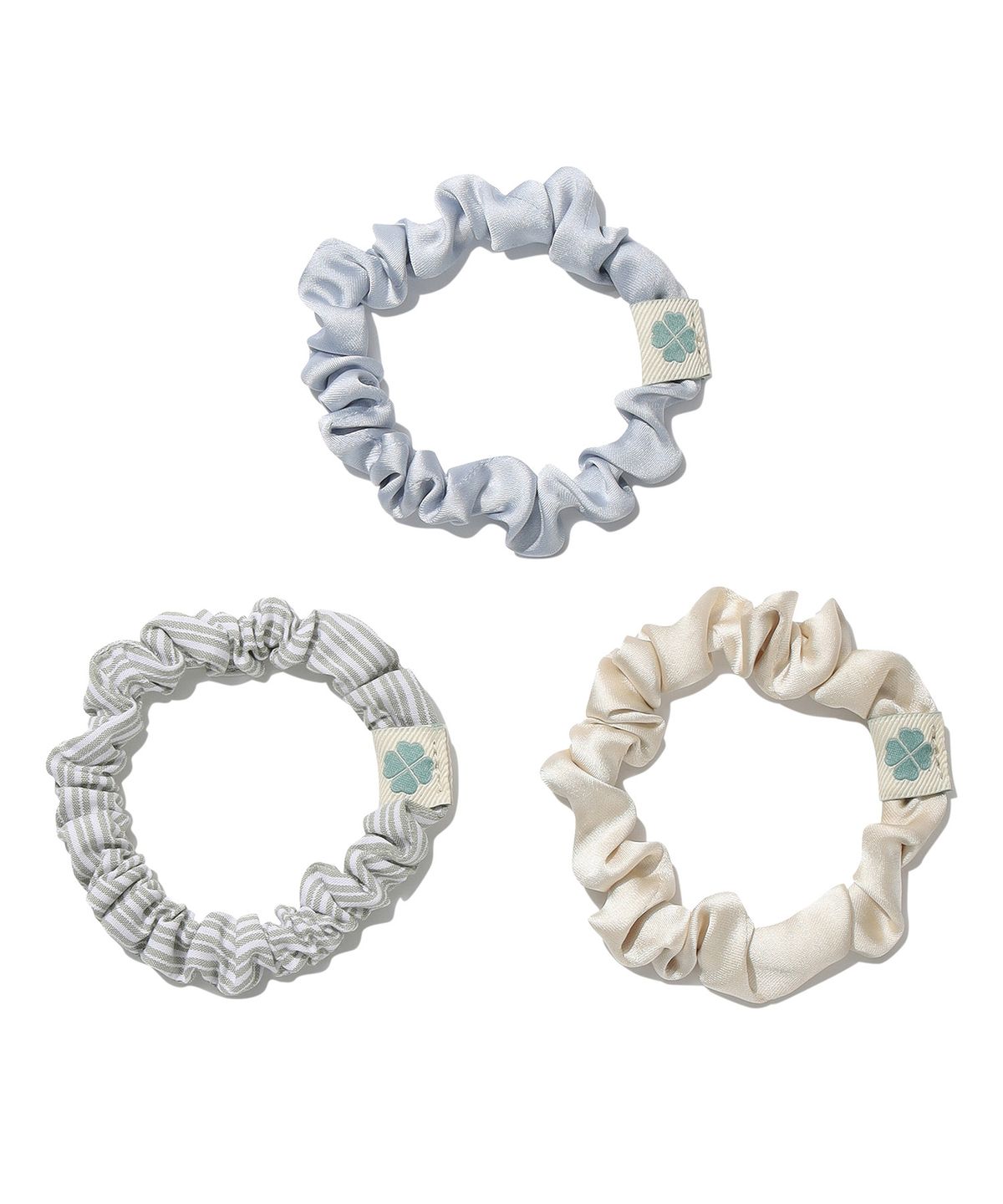 커버낫 우먼(COVERNAT WOMAN) 클로버하트 슬림 스크런치 3PACK Mint