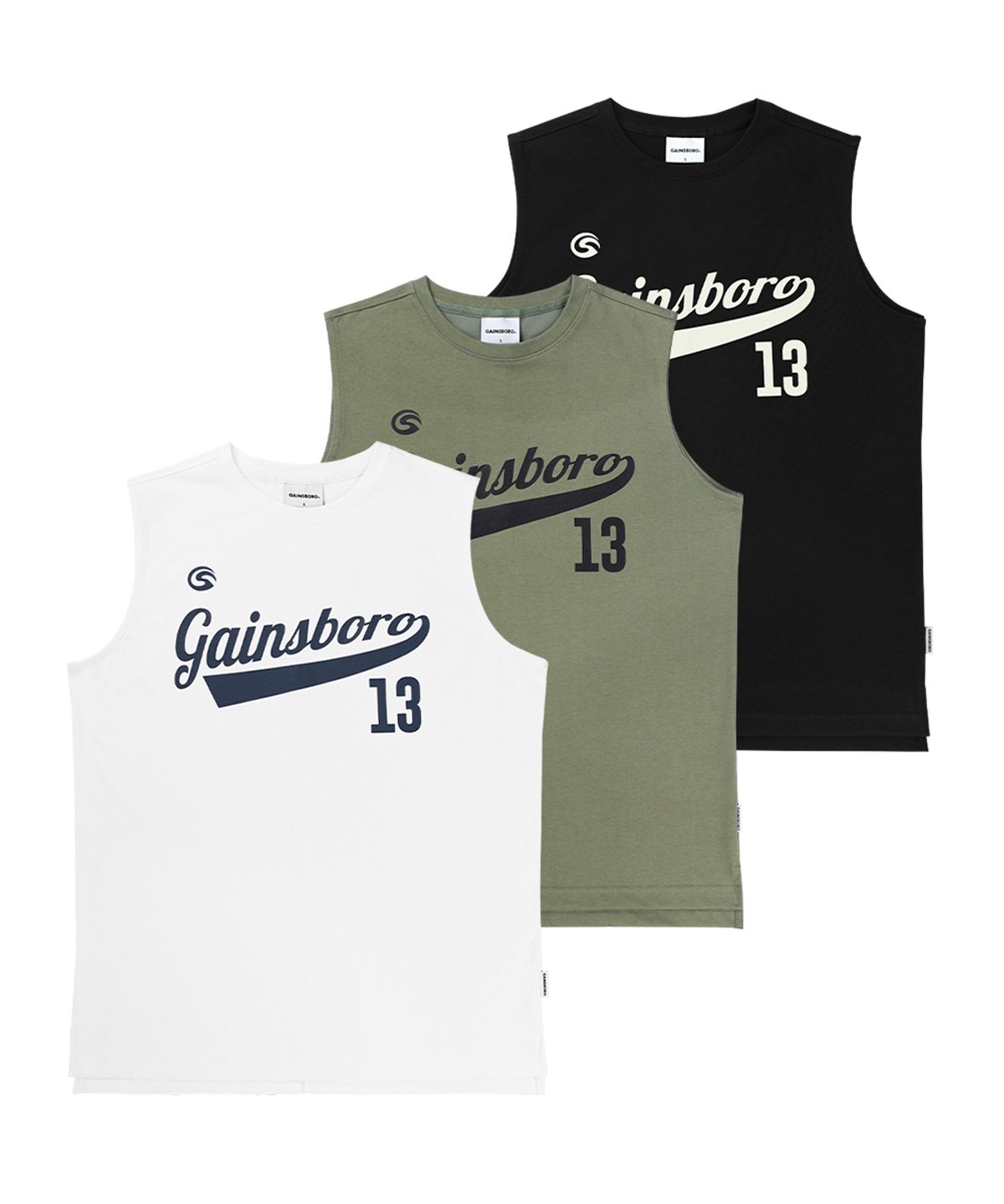 게인스보로(GAINSBORO) 팀로고 슬리브리스 3COLOR