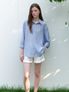 silky haze shirts - indi blue