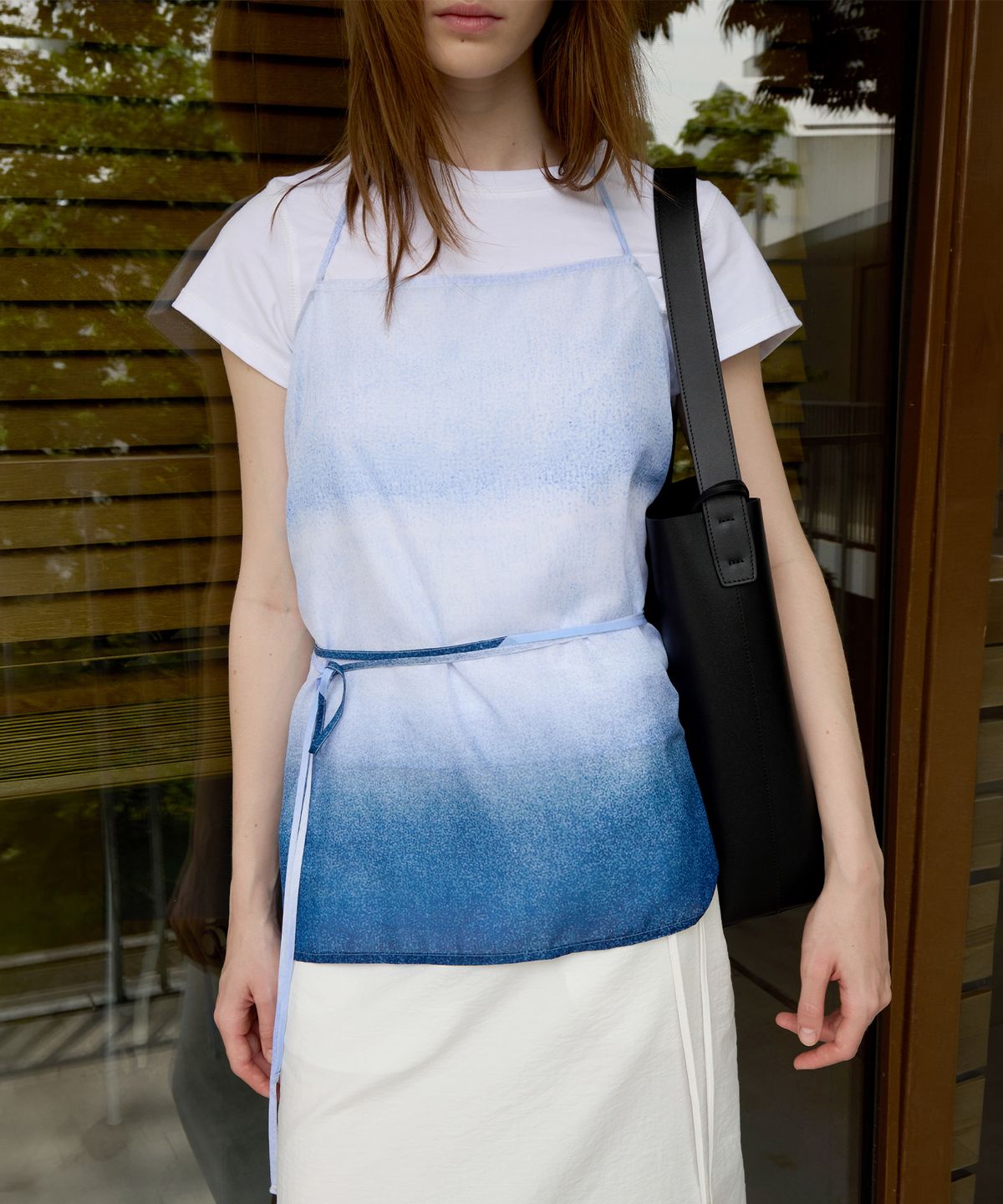 르바(LEVAR) Gradation Layered Top - Gradation Navy