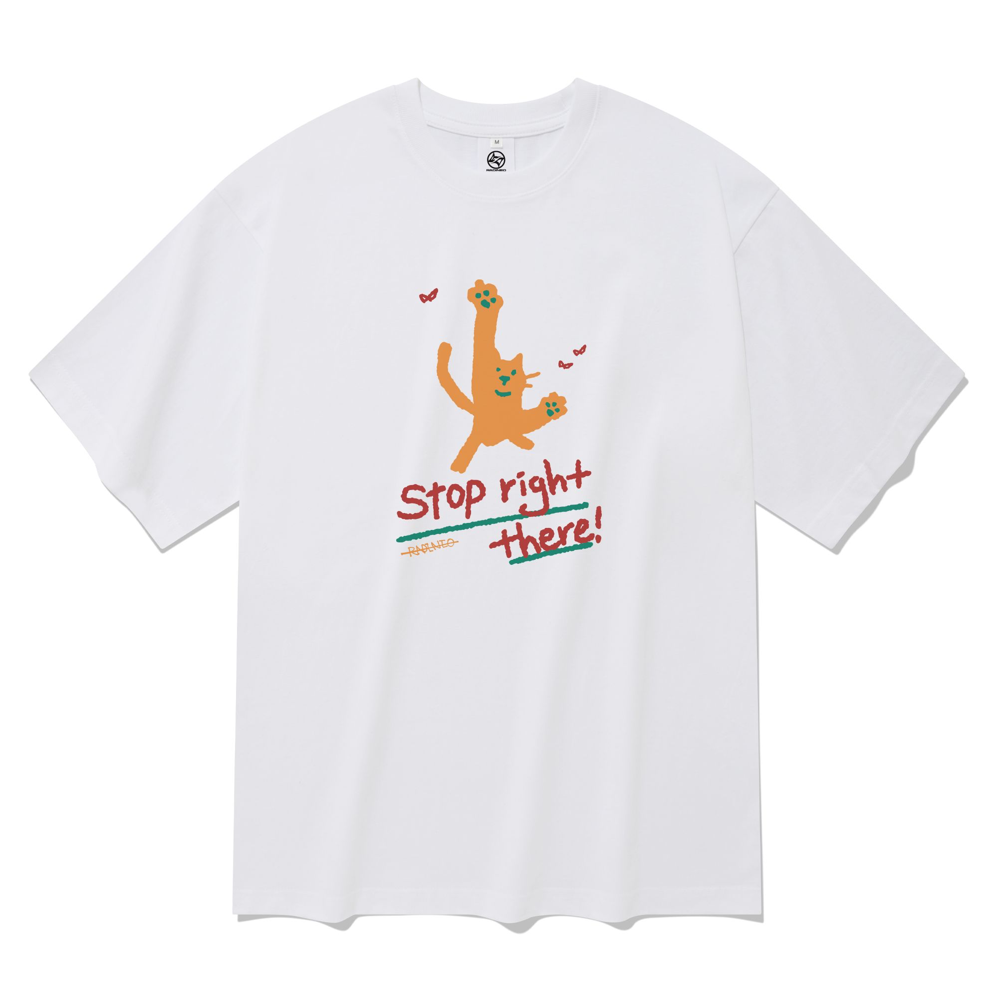 [RADINEO]★25SS★STOP TANGERINE SHORT SLEEVE T-SHIRT MUSINSA | RADINEO Stop Tangerine Short Sleeve T-Shirt White
