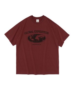 글로벌 무드 반팔티 (와인)