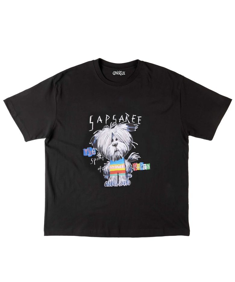 COLORFUL SAPSAREE TEE (BLACK)
