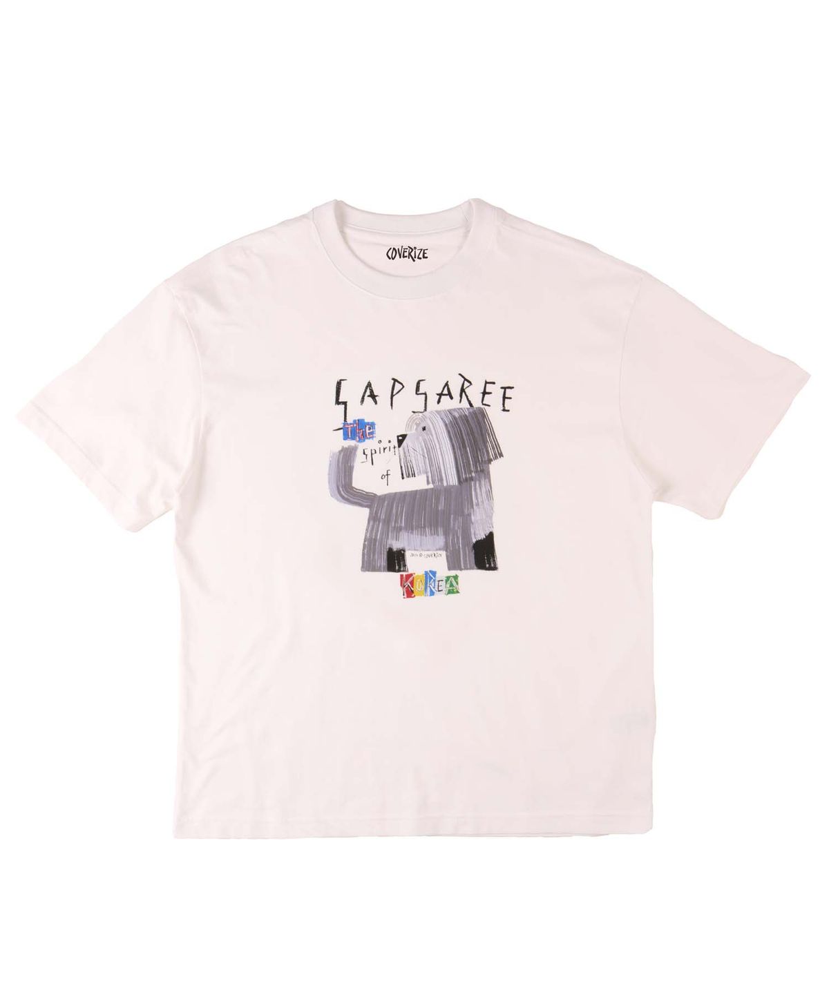 커버라이즈(COVERIZE) STRAIGHT SAPSAREE TEE (WHITE)