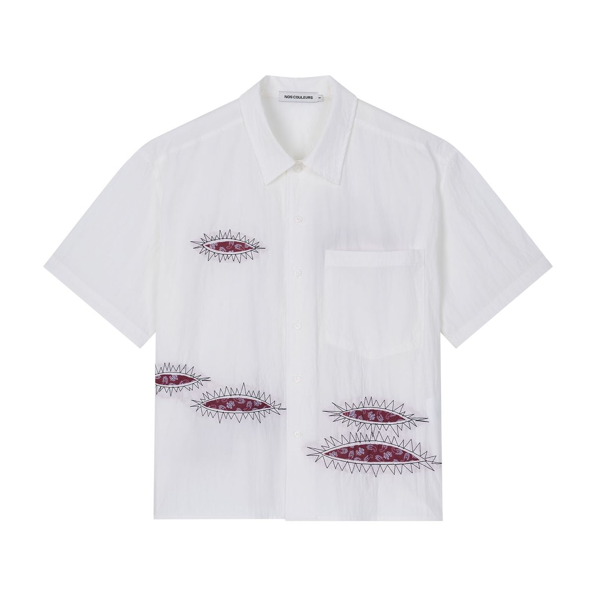 노쿨러스(NOSCOULEURS) TWIST SHORT SLEEVE SHIRTS WHITE