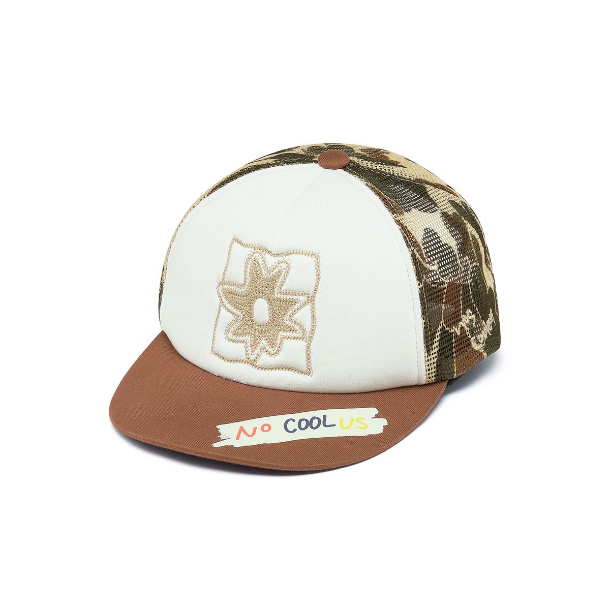 노쿨러스(NOSCOULEURS) FLOWER MESH CAP BROWN