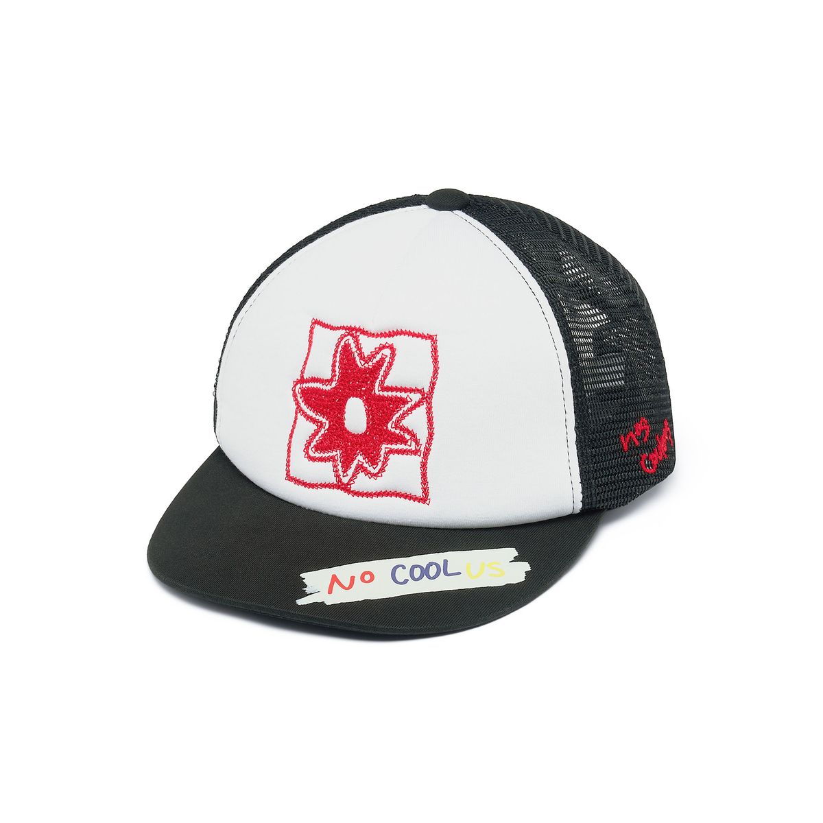 노쿨러스(NOSCOULEURS) FLOWER MESH CAP BLACK