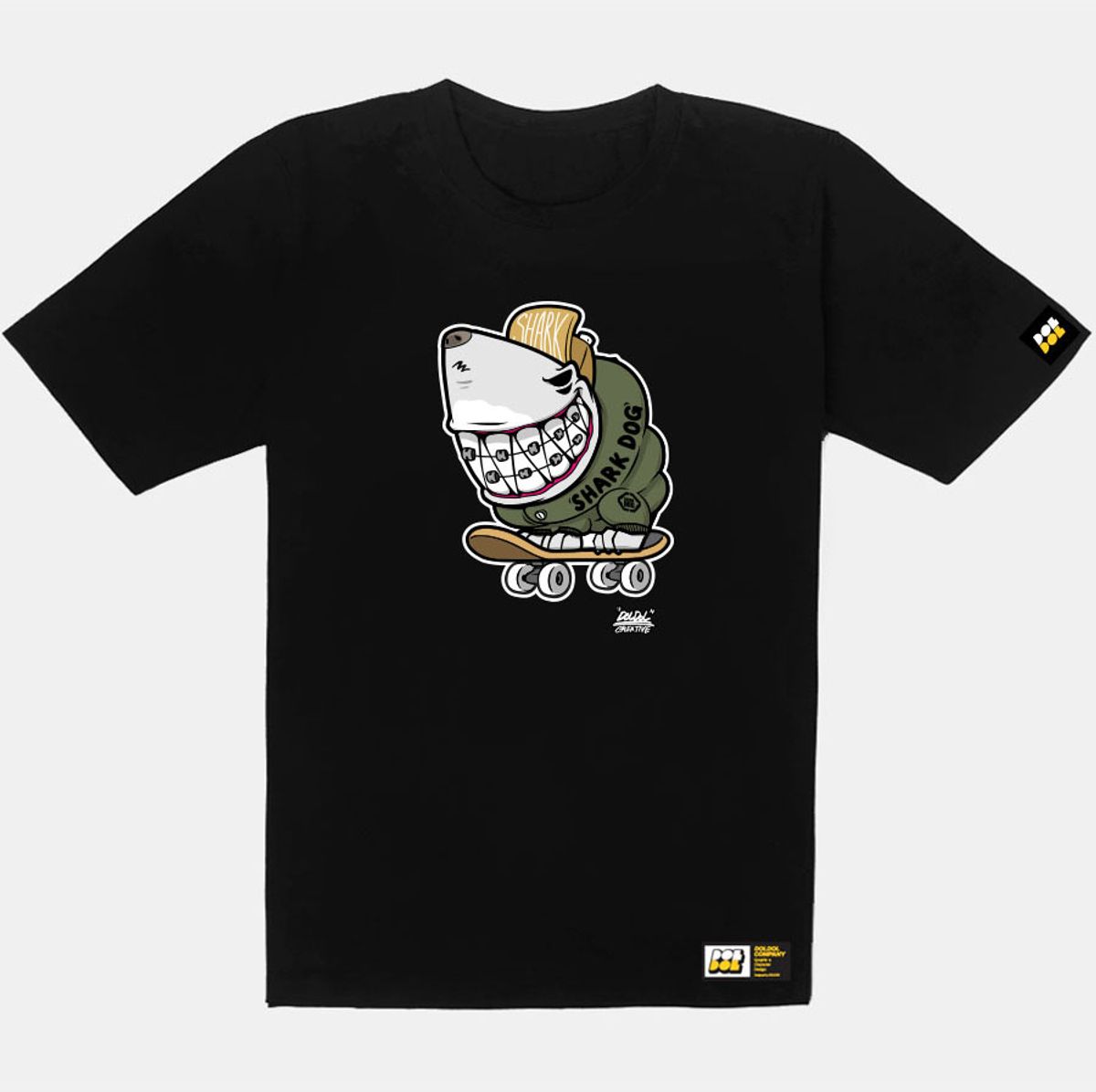 돌돌(DOLDOL) SHARK DOG_tshirts-319  샤크독 그래피티 캐릭터 디자인 티셔츠 반팔티