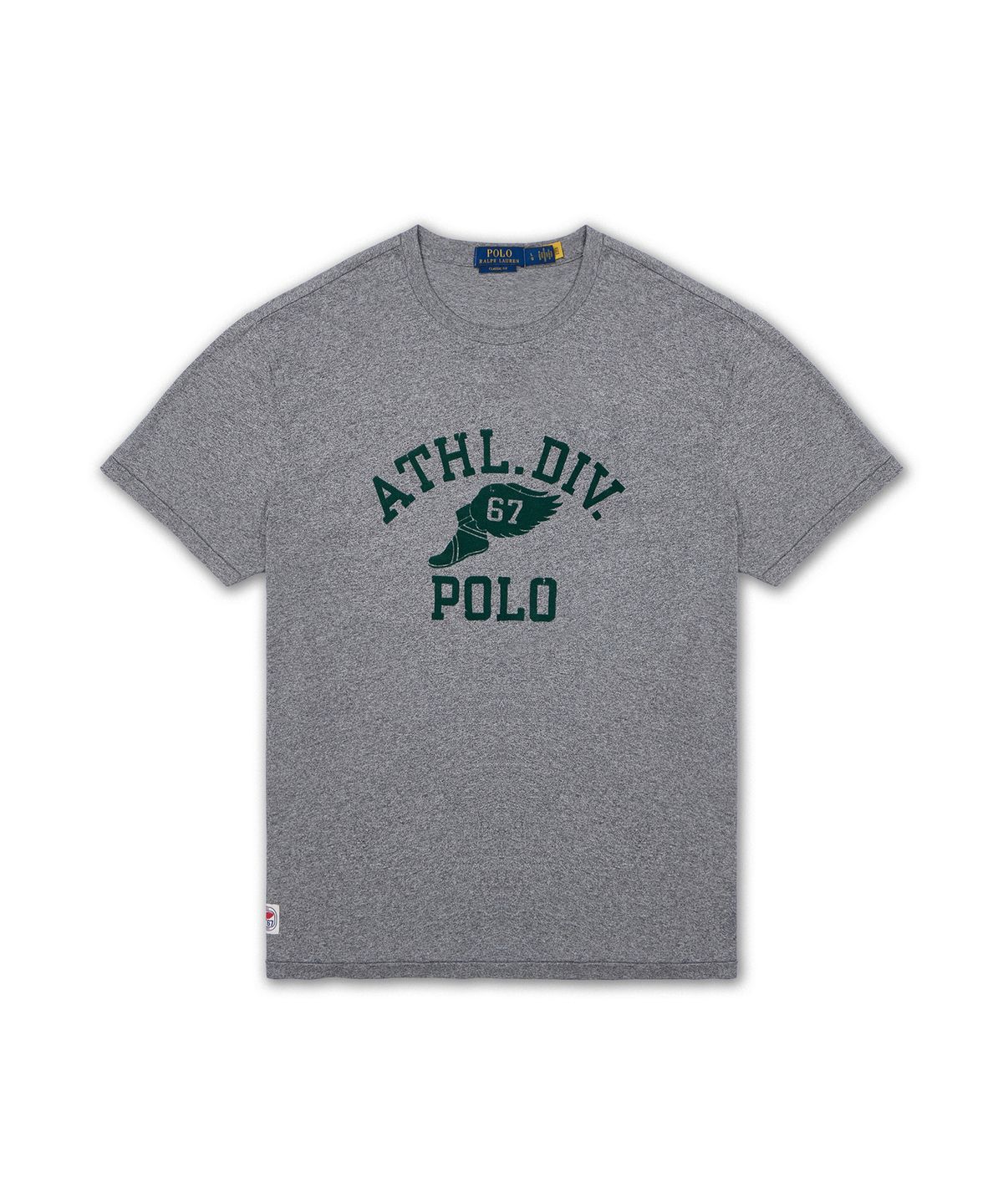 폴로 랄프 로렌(POLO RALPH LAUREN) 클래식핏 로고 저지 티셔츠-그레이