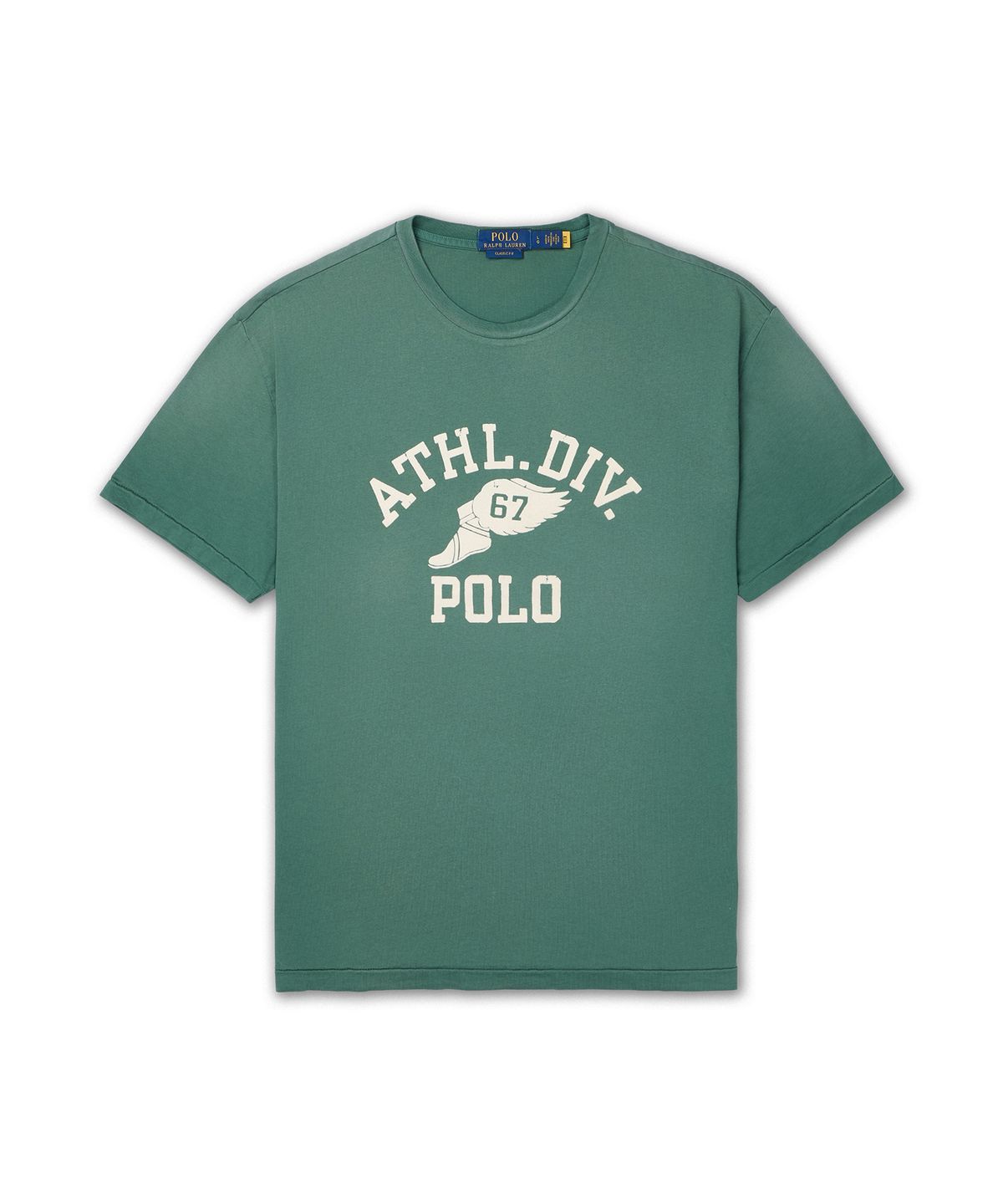폴로 랄프 로렌(POLO RALPH LAUREN) 클래식핏 로고 저지 티셔츠-그린