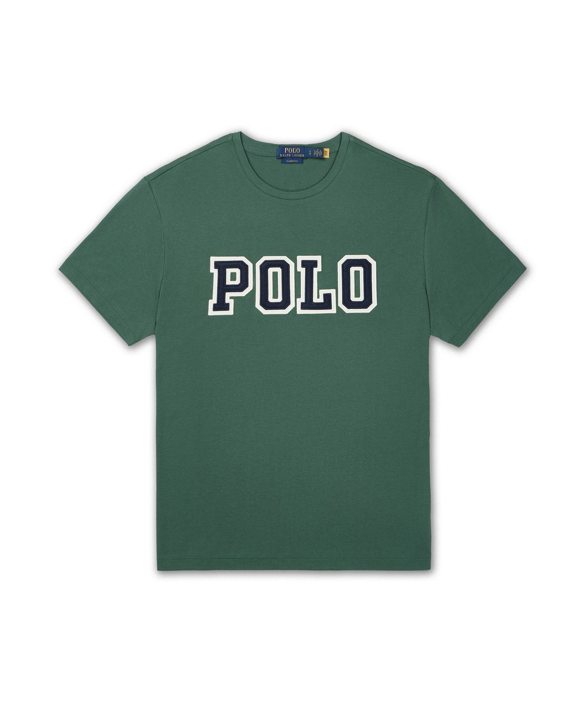폴로 랄프 로렌(POLO RALPH LAUREN) 클래식핏 로고 저지 티셔츠-그린