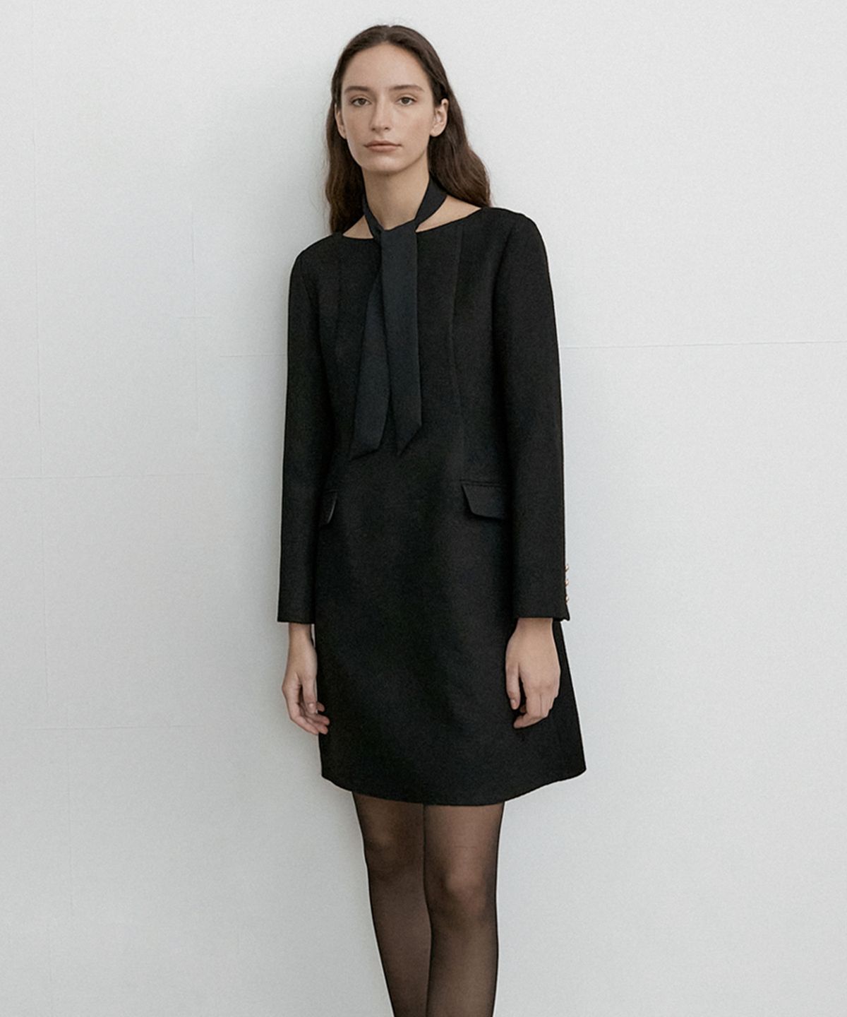 오떼뜨(OCTETTE) BOAT NECK TWEED OPS