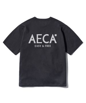 AECA SIGNATURE TEE-CHARCOAL