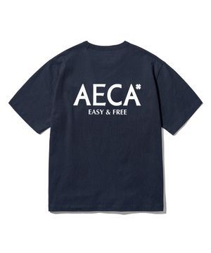 AECA SIGNATURE TEE-NAVY