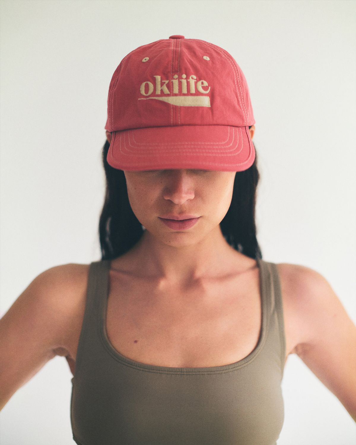 오키프(OKIIFE) Trip cap _ crimson