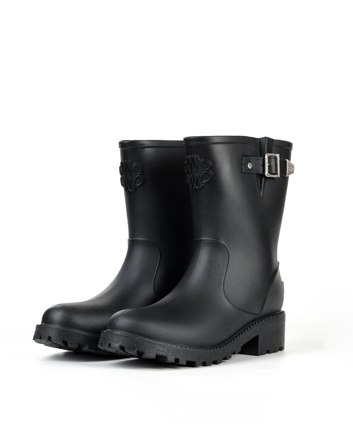 닉앤니콜(NICK&NICOLE) NICOLE BUCKLE SHORT RAIN BOOTS_BLACK