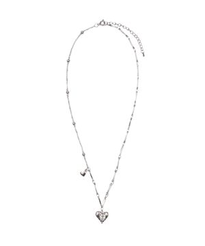 하트 큐빅 믹스  체인 목걸이