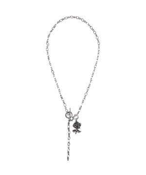 빈티지 플라워 토글바 목걸이