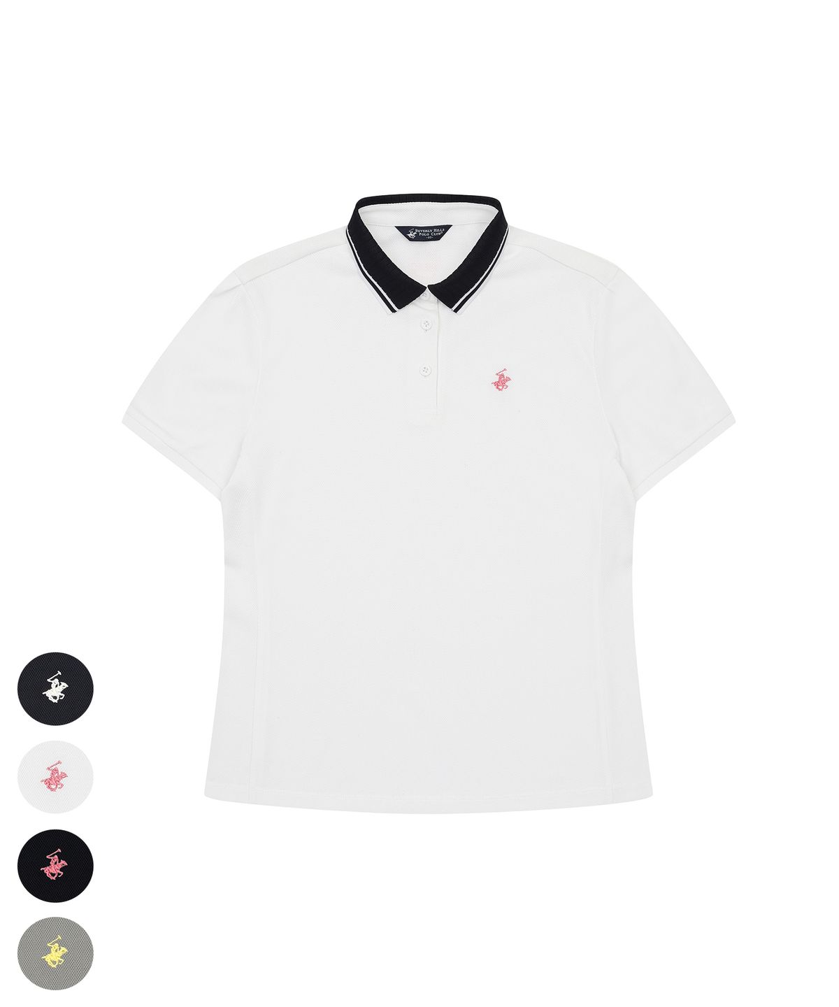비버리힐스 폴로클럽(BHPOLOCLUB) 여성 클래식 배색 카라 티셔츠 4Color TS492