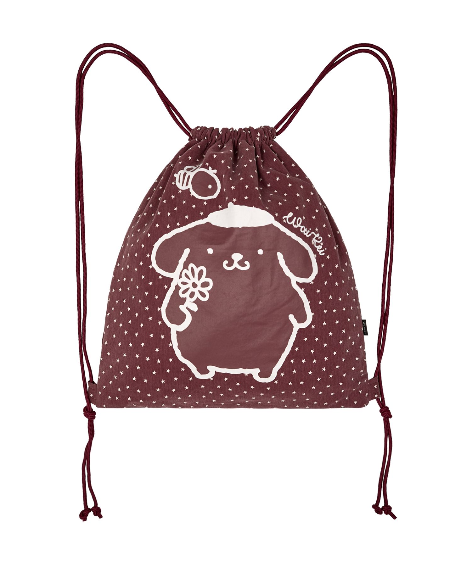 Wai Kei☆POMPOMPURIN Star String Bag MUSINSA | WAI KEI Pompompurin star string bag burgundy