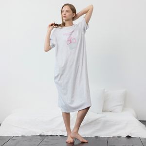 크리미 순면 여성 원피스 잠옷
