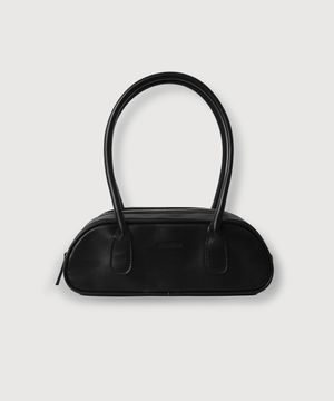 (woman) 오브 레더 바게트 백_Black