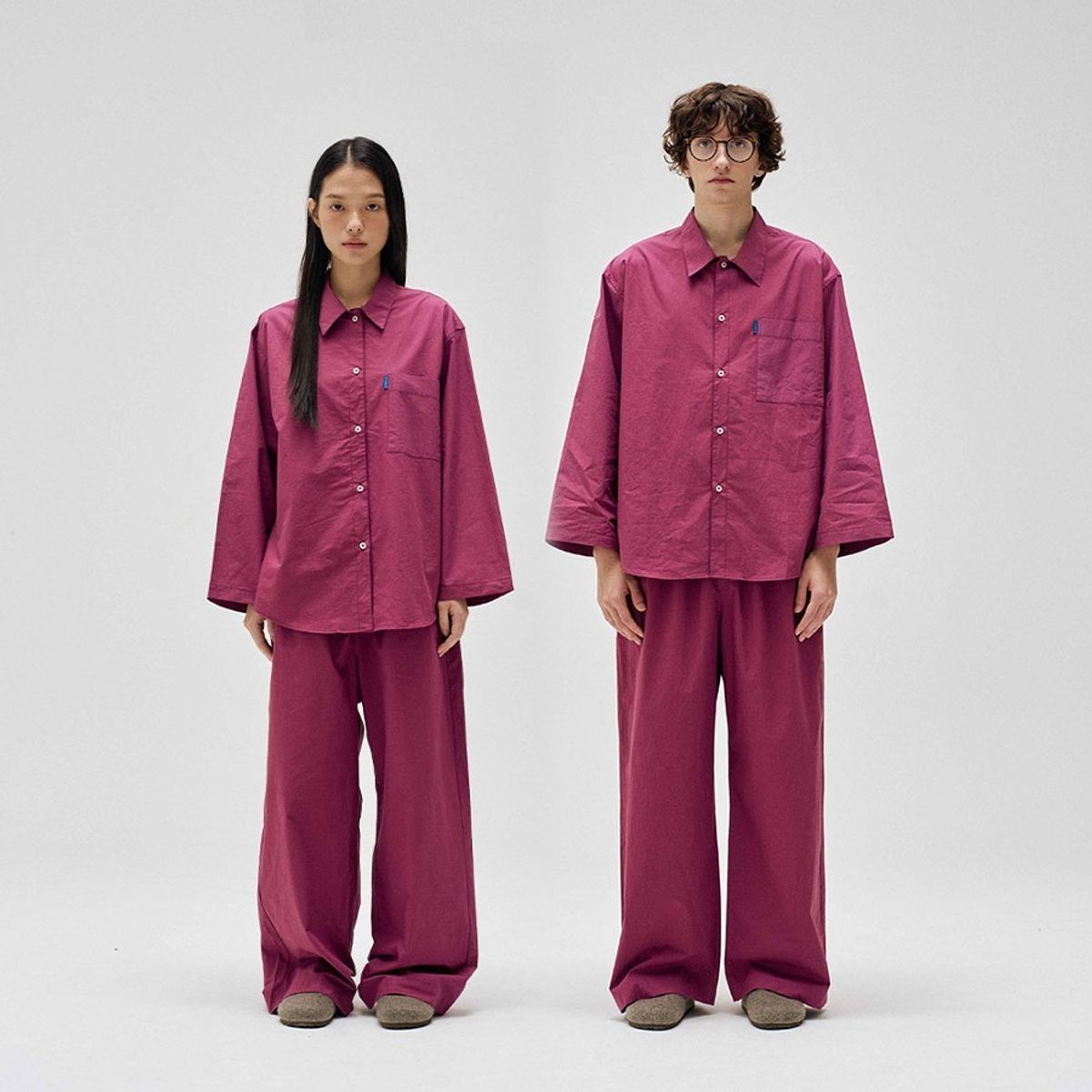 핀카(FINCA) 클래식 홈웨어 파자마 셋업_와인 2SIZES (선물패키지포함)