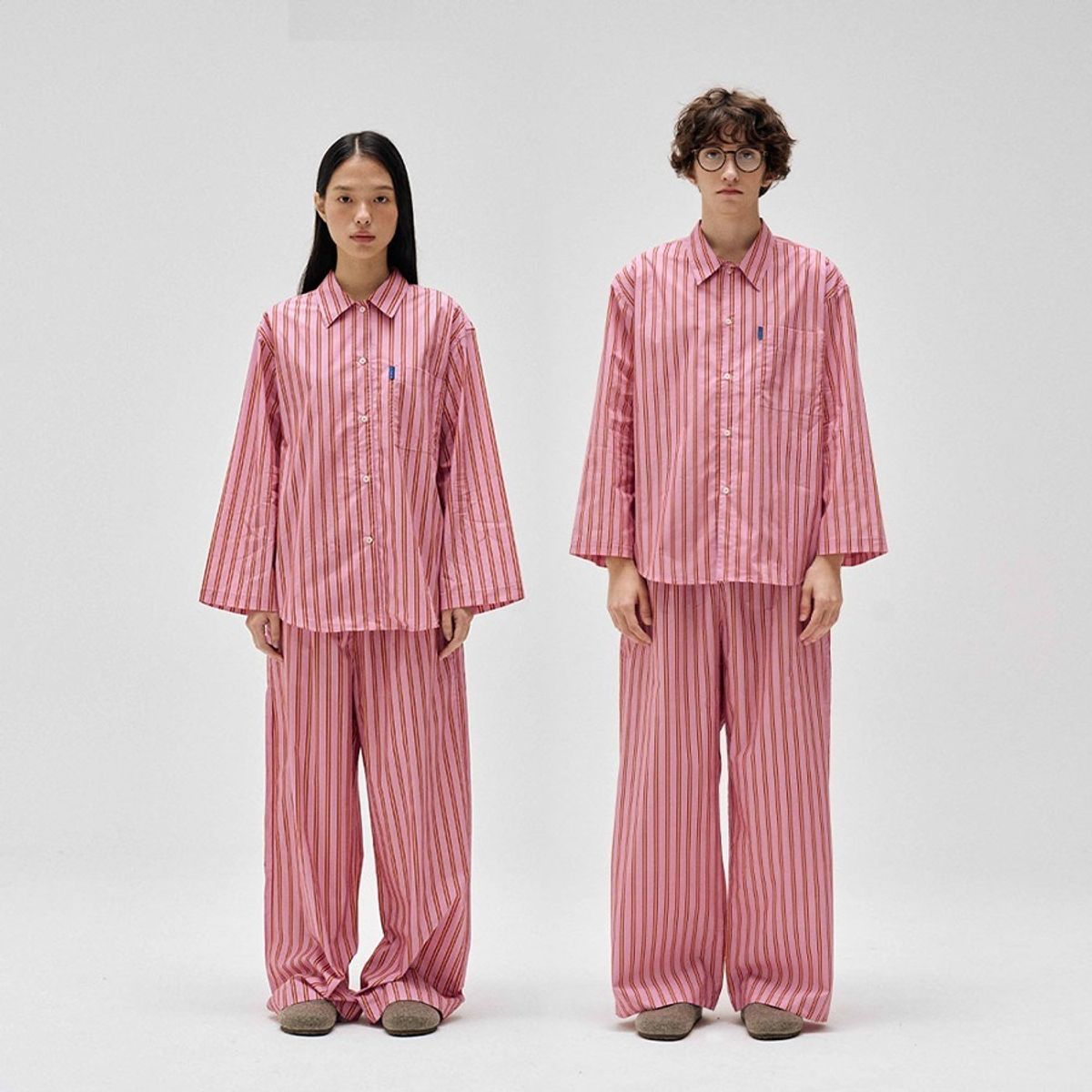 핀카(FINCA) 클래식 홈웨어 파자마 셋업_핑크소르베 2SIZES (선물패키지포함)