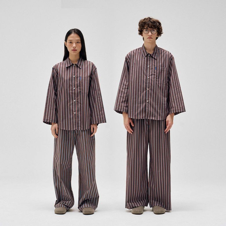클래식 홈웨어 파자마 셋업_마론스트라이프 2SIZES (선물패키지포함)