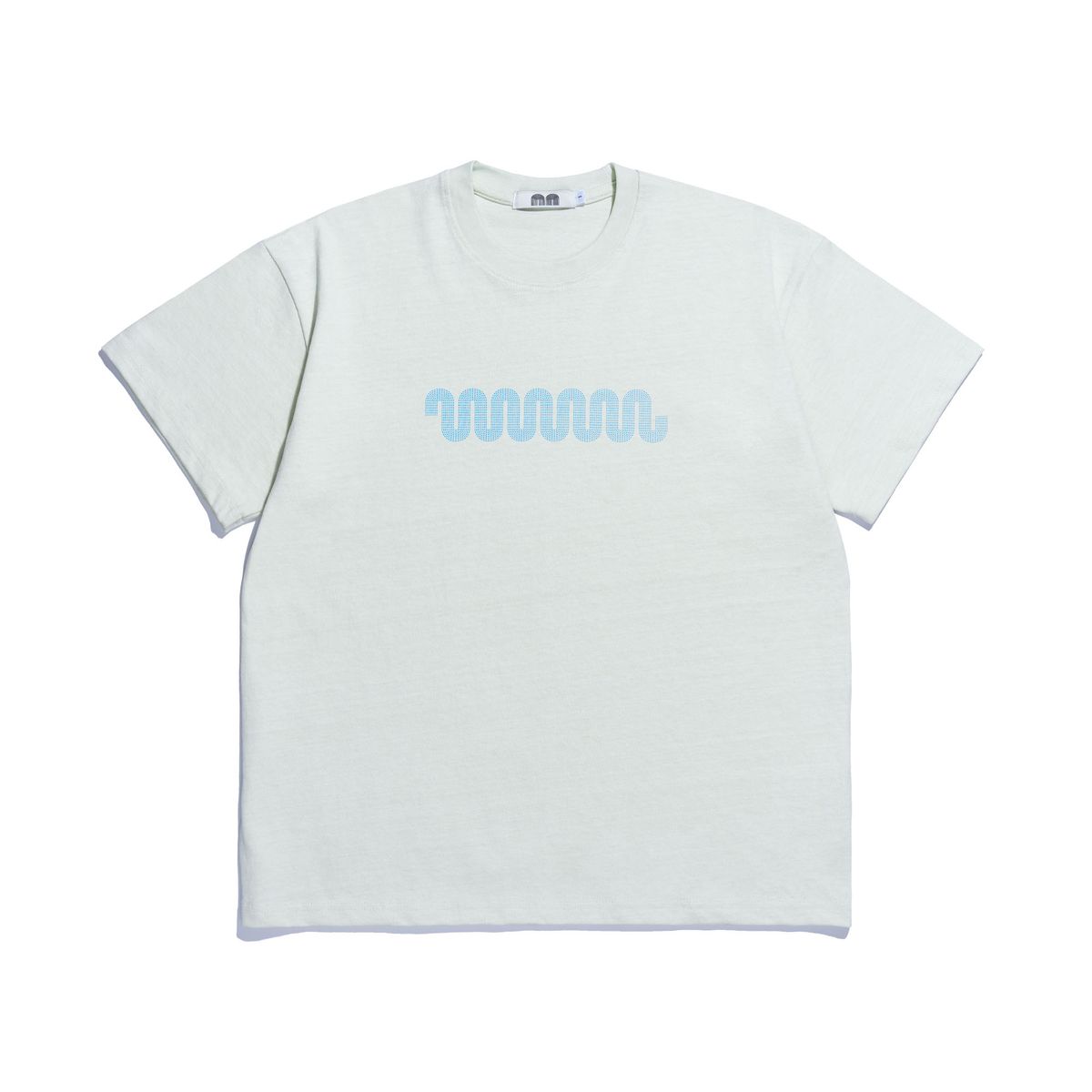 낫뉴(NOT NEW) Wave Logo T-Shirt Pistachio