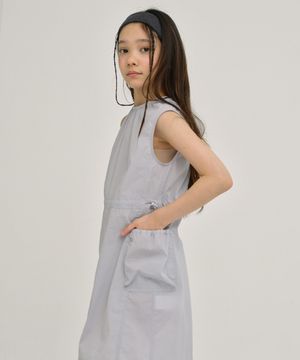 KIDS W 액트에어 슬리브리스 원피스 Light Blue