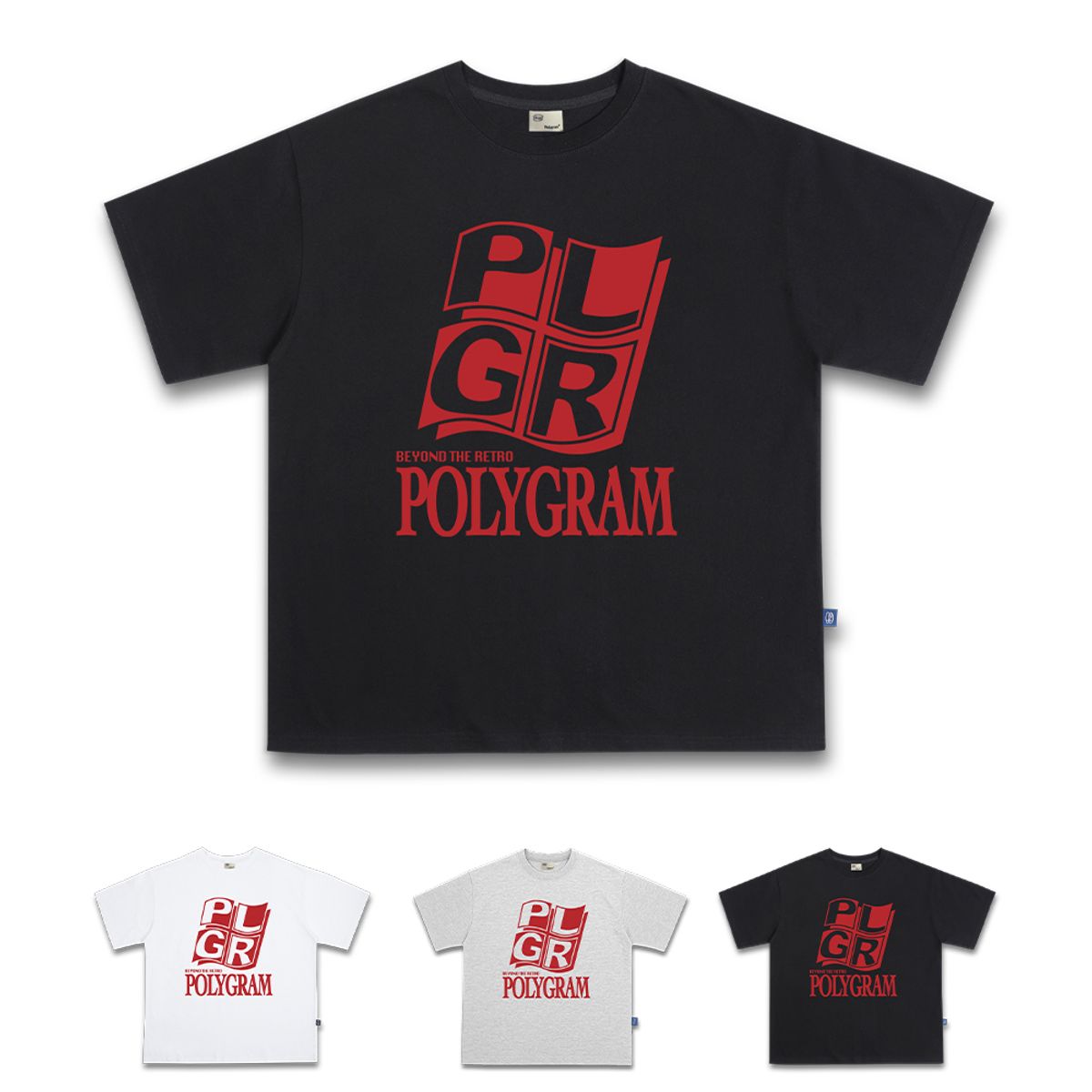 폴리그램(POLYGRAM) 윈도우 피엘지알 16수 코튼 오버핏 반팔티