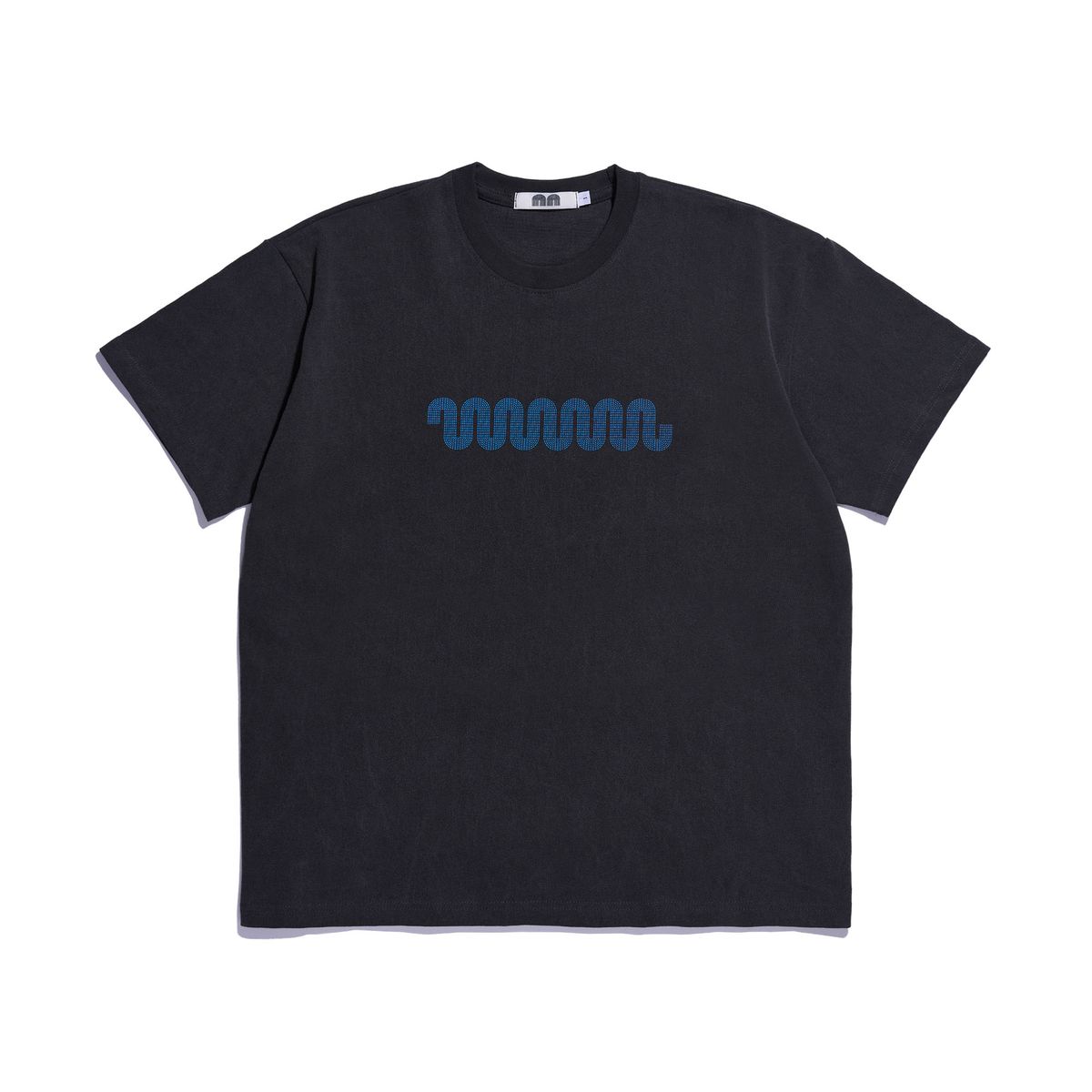 낫뉴(NOT NEW) Wave Logo T-Shirt Black